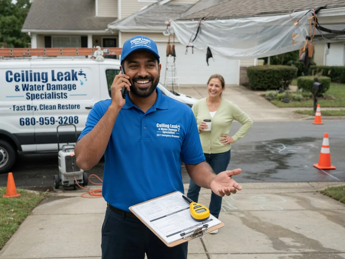 Ceiling Leak Cleanup Dewar, OK FAQs